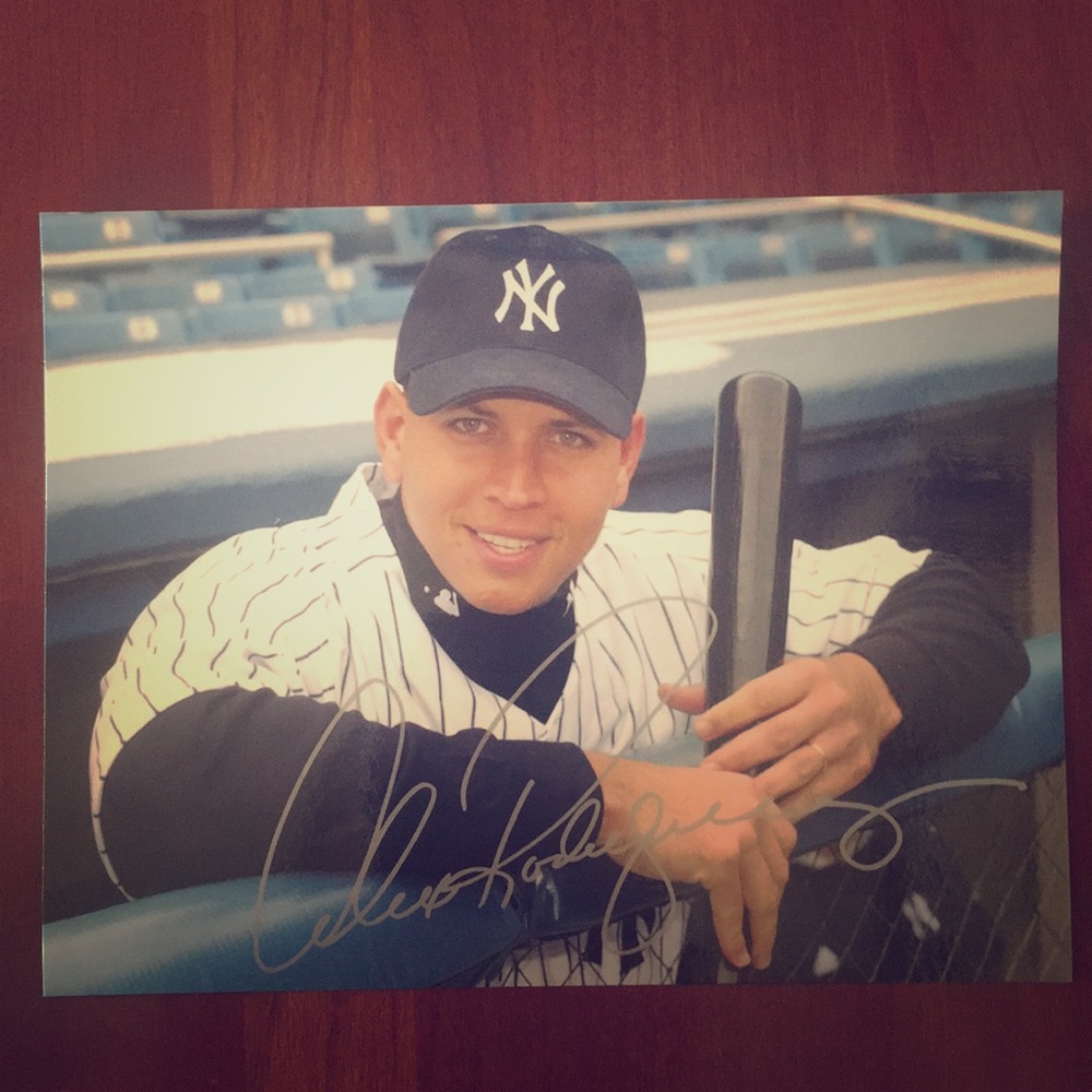 Alex Rodriguez Signed photograph